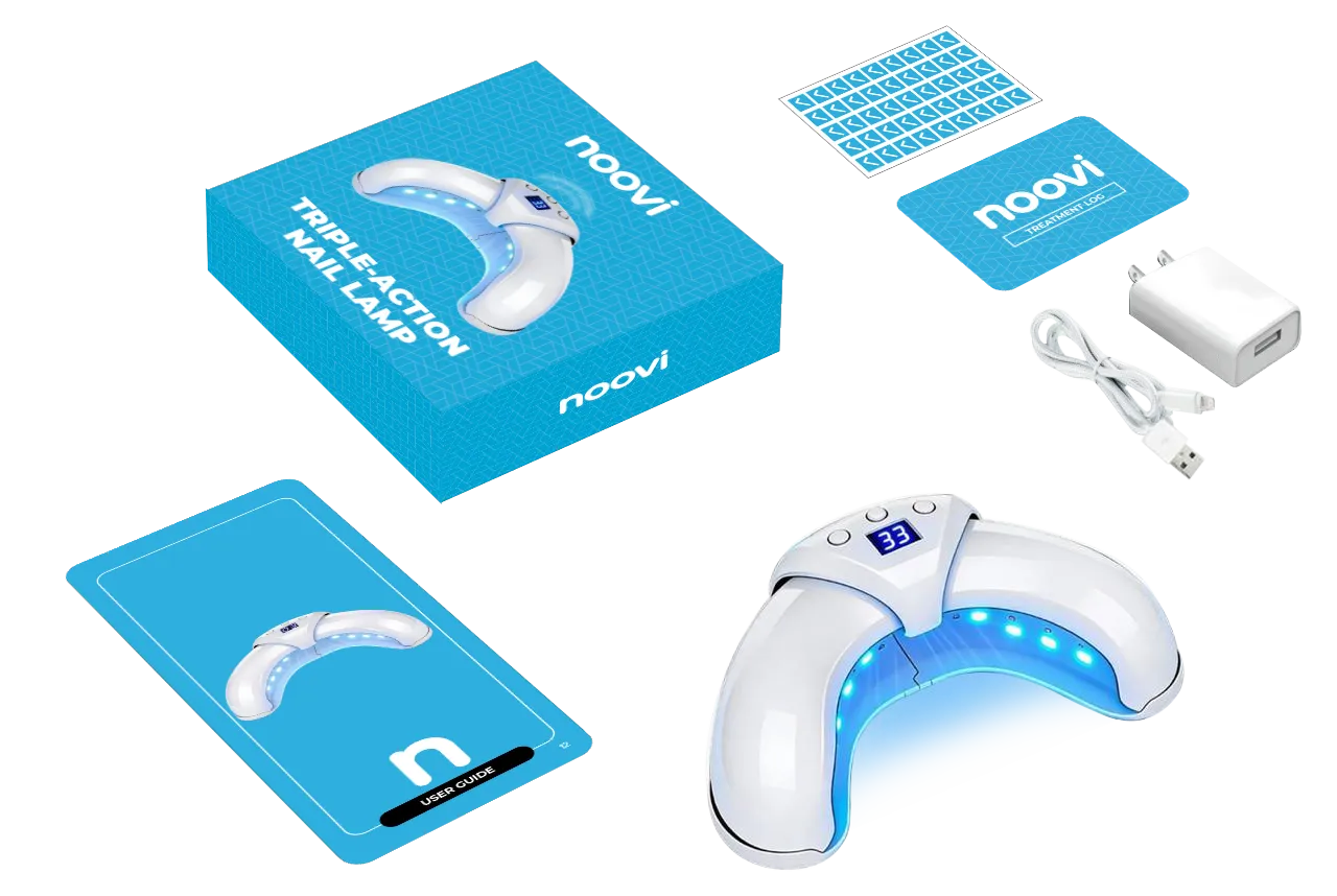 2x Noovi™ Triple-Action Nail Lamp