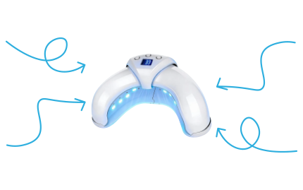 TRIPLE-ACTION NAIL LAMP